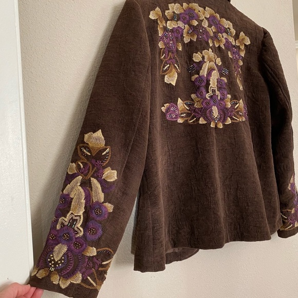Coldwater Creek Embroidered Jacket - Picture 3 of 12